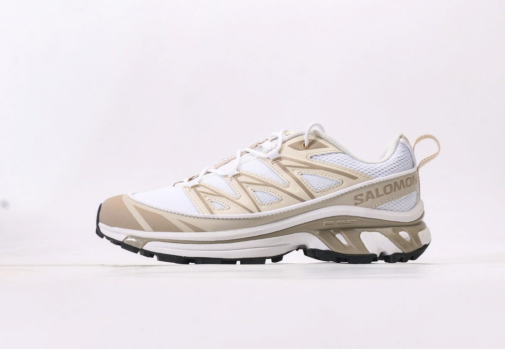 Salomon XT-6 Expanse in White, Rainy Day, & Oxford Tan