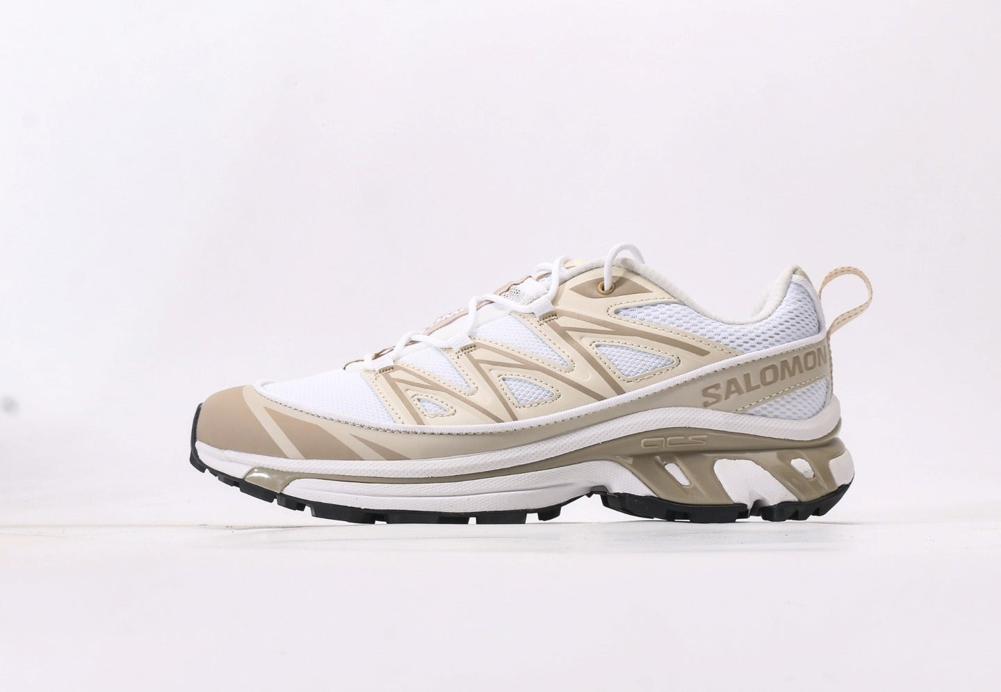 Salomon XT-6 Expanse in White, Rainy Day, & Oxford Tan