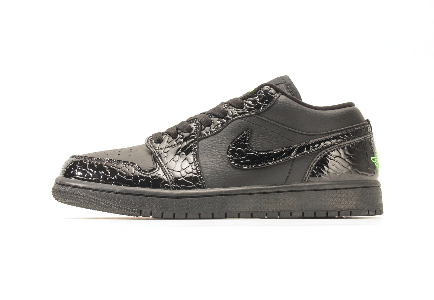 Air Jordan 1 Low Black Scream Green