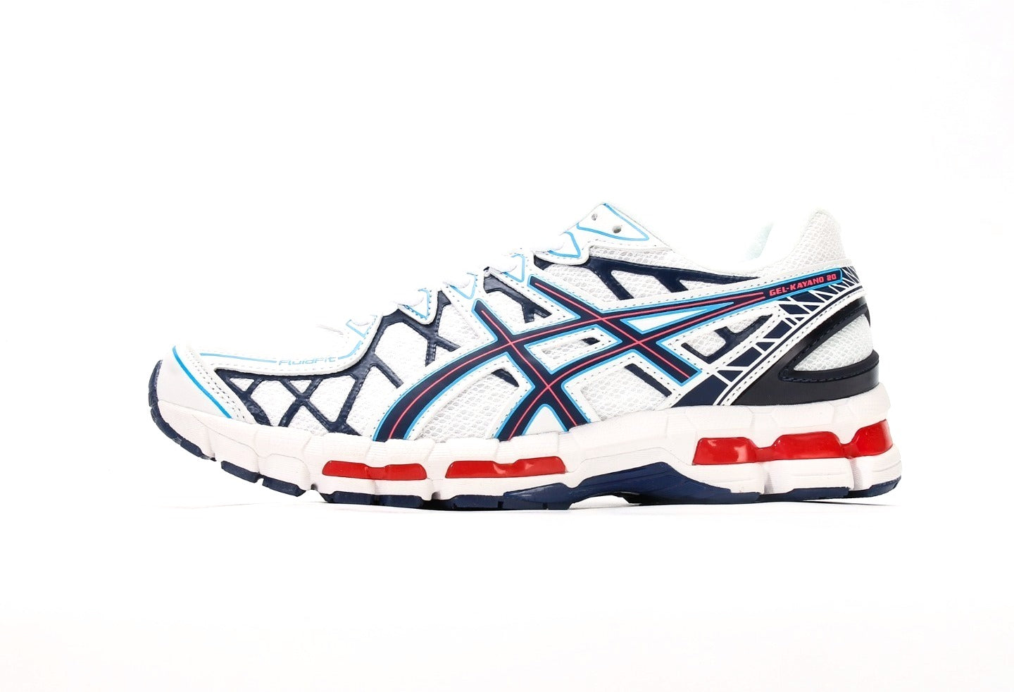 ASICS Gel-Kayano 20 Cream Blue Red