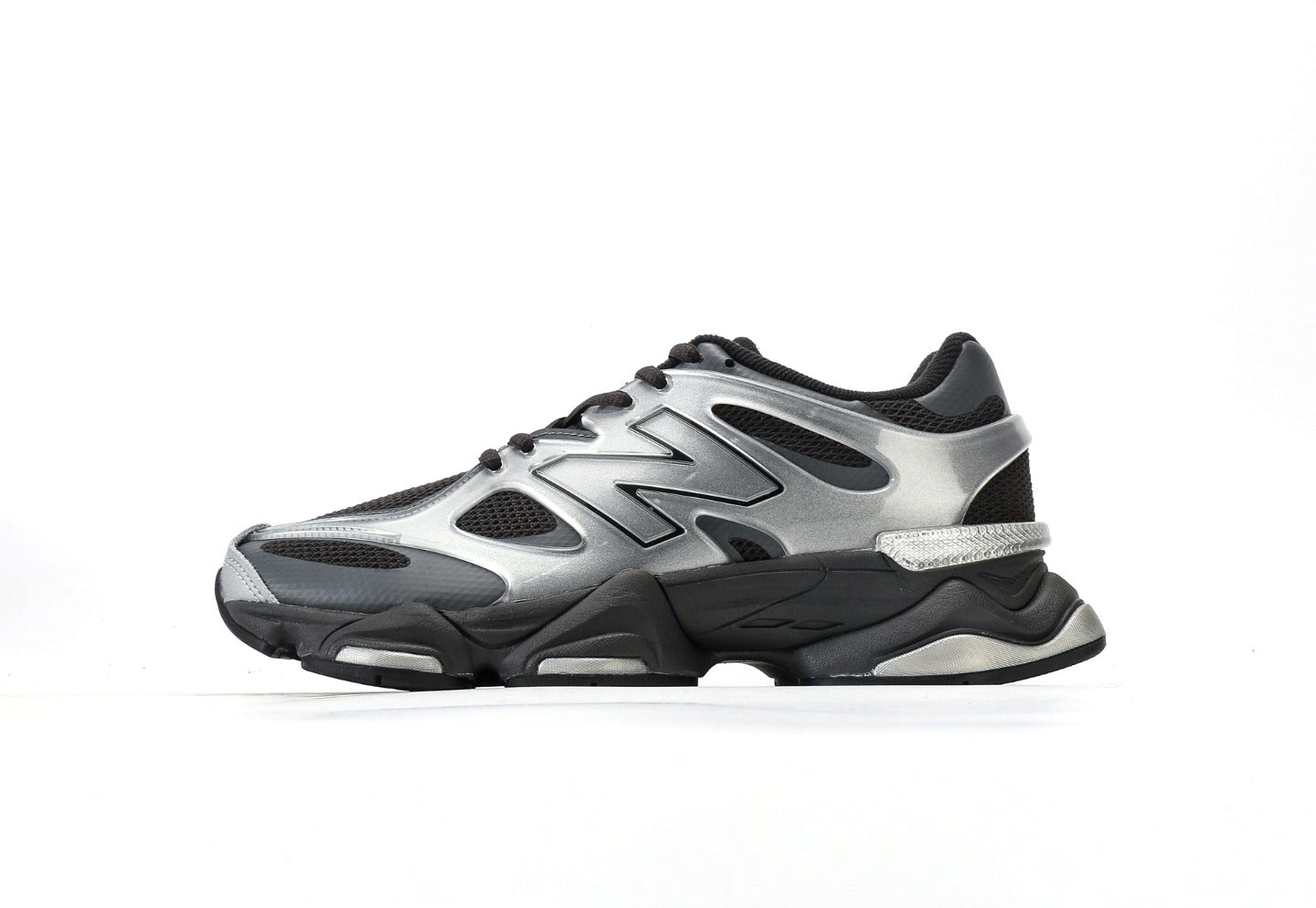 New Balance 9060 X Silver Metallic Black Cement