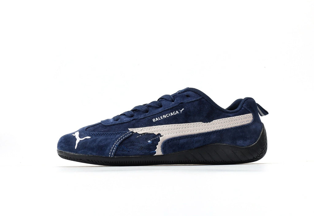 Balenciaga x Puma Speedcat Suede Distressed Dark Blue