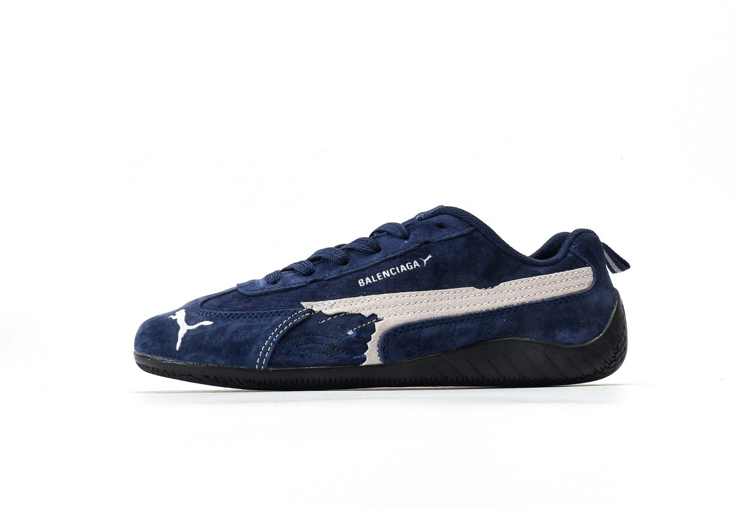 Balenciaga x Puma Speedcat Suede Distressed Dark Blue