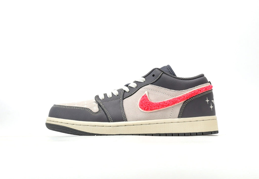 Air Jordan 1 Low Light Graphite Hot Punch