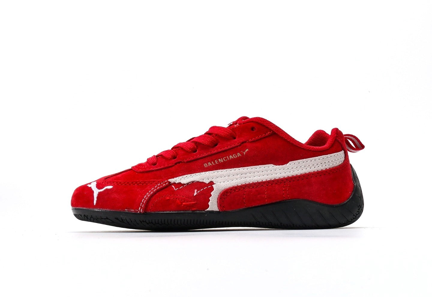 Balenciaga x Puma Speedcat Suede Distressed Red White