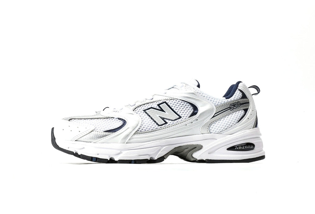 New Balance 530 White Silver Navy
