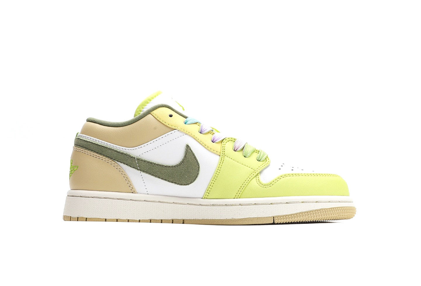 Air Jordan 1 Low Light Olive Pale Citron