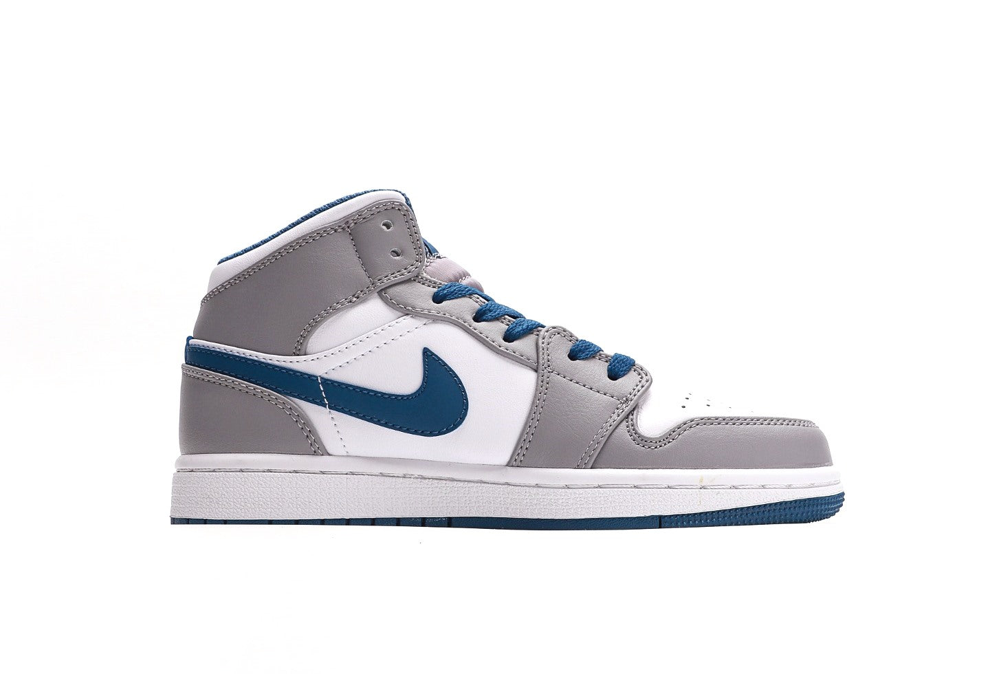 Air Jordan 1 Mid Cement True Blue