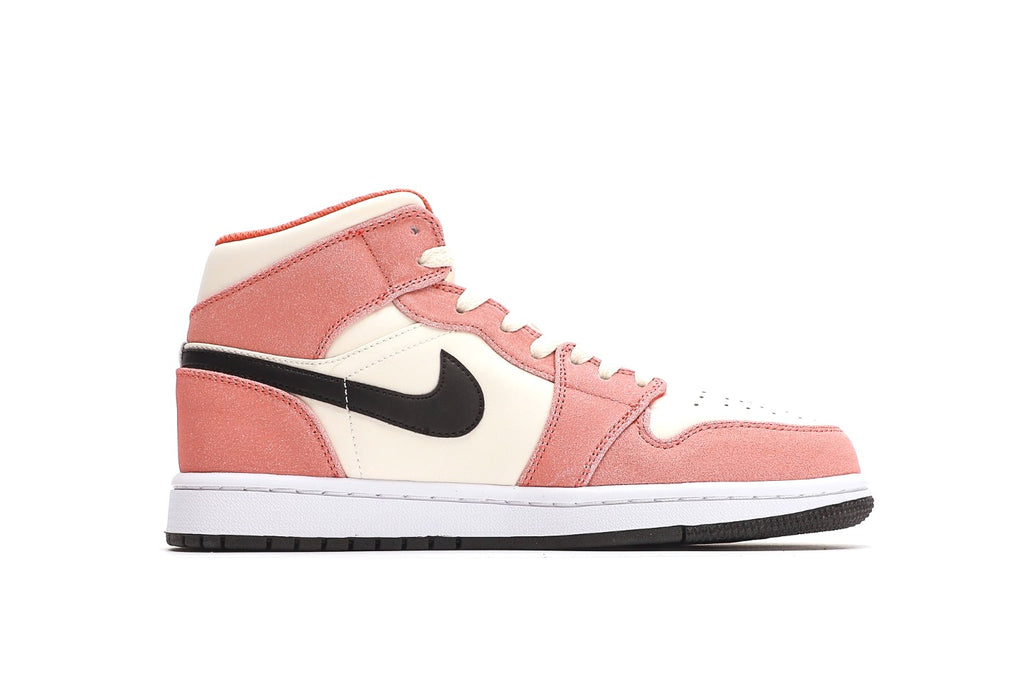 Air Jordan 1 Mid Orange Suede