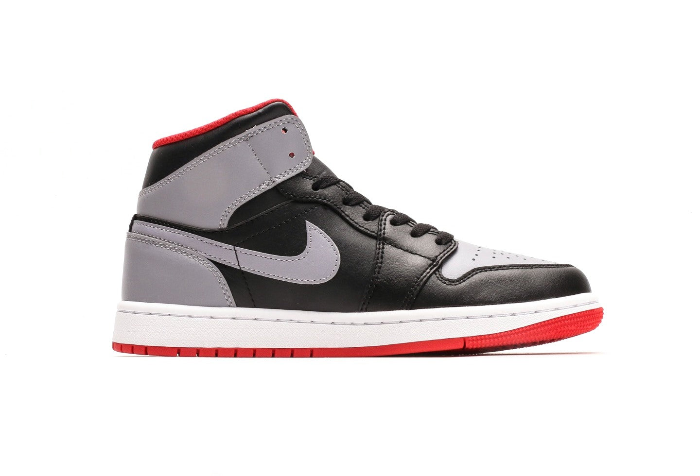 Air Jordan 1 Mid Black Cement Grey