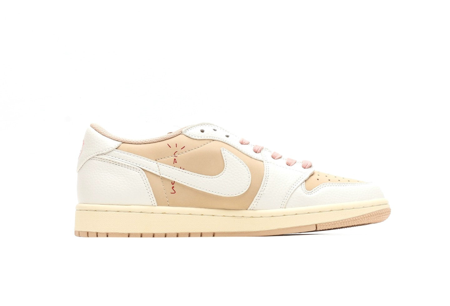Travis Scott x Air Jordan 1 Low OG Sail Shy Pink