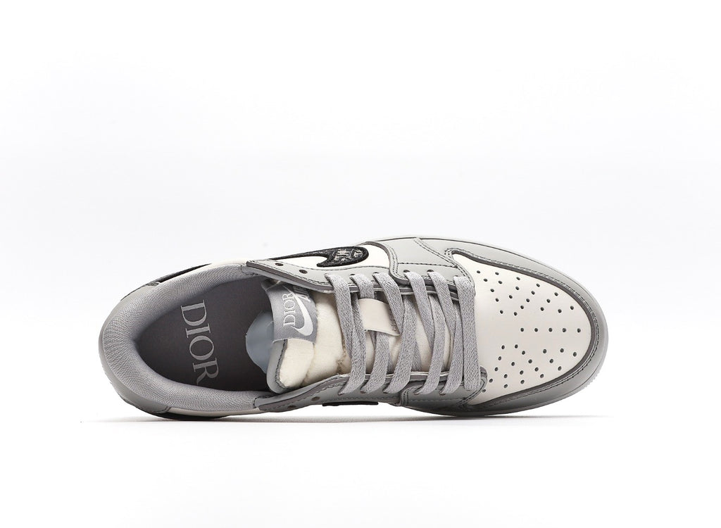 Dior x Air Jordan 1 Low "Wolf Grey" [PK GOD]