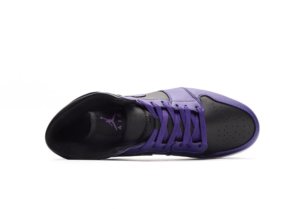 Air Jordan 1 Mid Purple Black