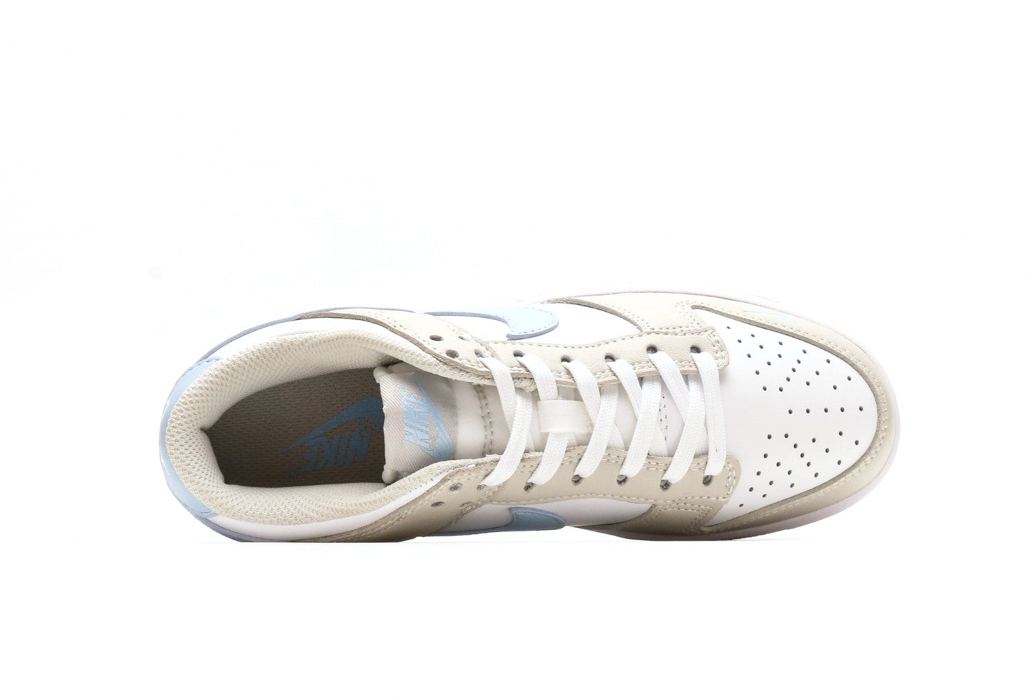 Dunk Low Grey Blue Mini Swoosh