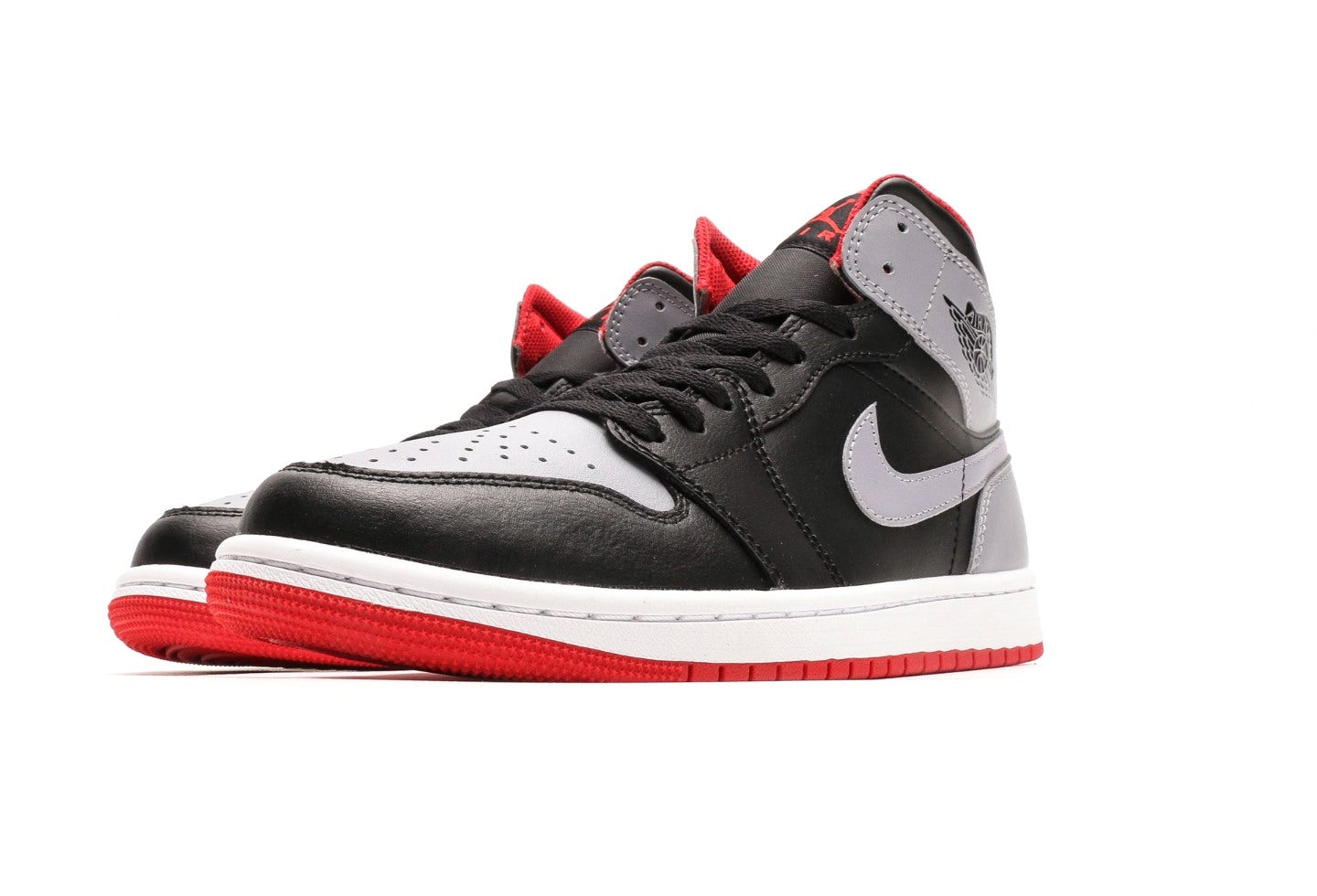 Air Jordan 1 Mid Black Cement Grey
