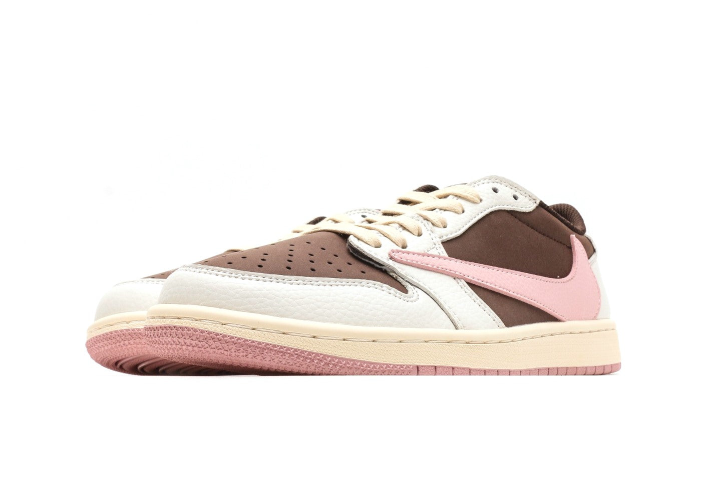 Travis Scott x Air Jordan 1 Low OG Dark Pony Pink Oxford