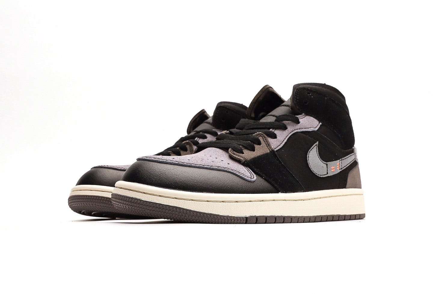 Air Jordan 1 Mid Craft Inside Out Black Grey