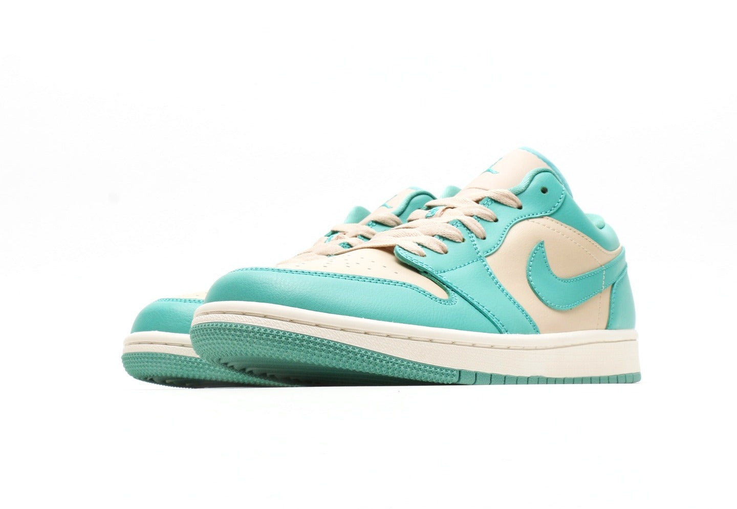Air Jordan 1 Low Teal Green Beige