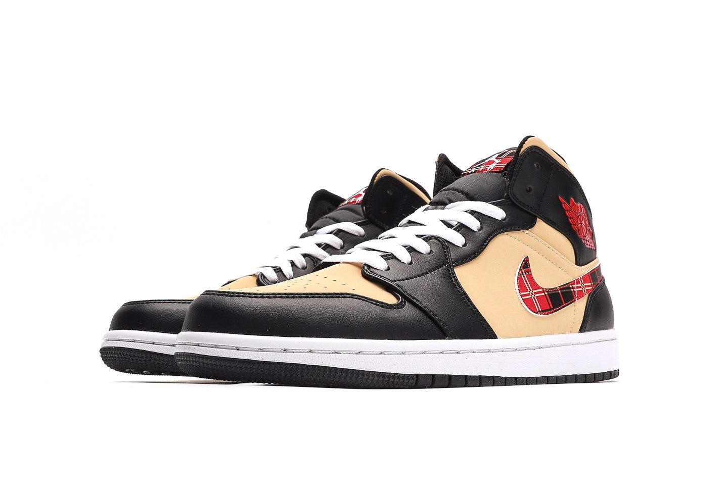 Air Jordan 1 Mid Tartan Swoosh