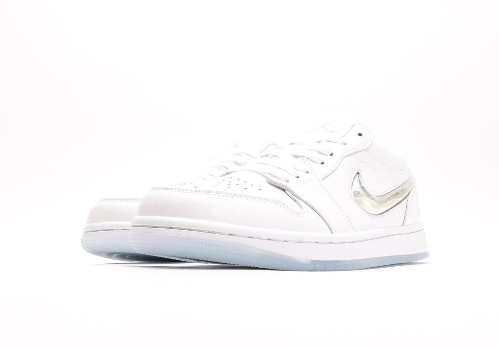 Air Jordan 1 Low GS Glitter Swoosh