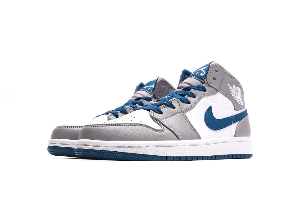 Air Jordan 1 Mid Cement True Blue