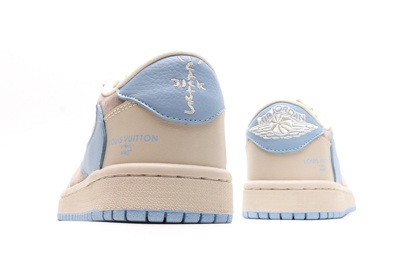 Custom Fragment  Air Jordan 1 Travis Scott x LV