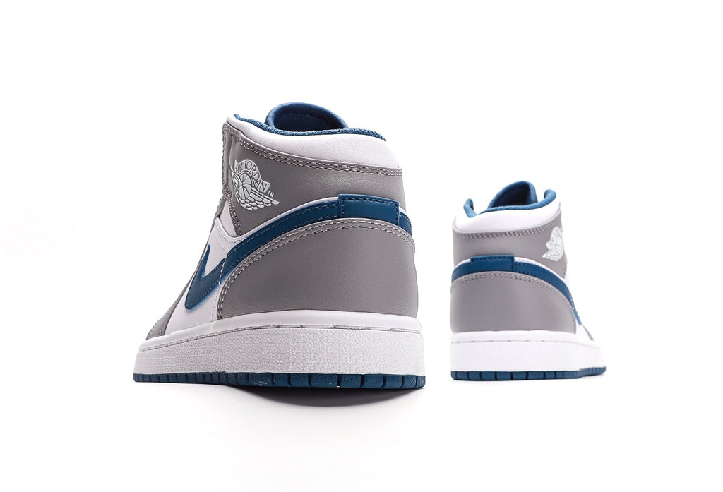 Air Jordan 1 Mid Cement True Blue