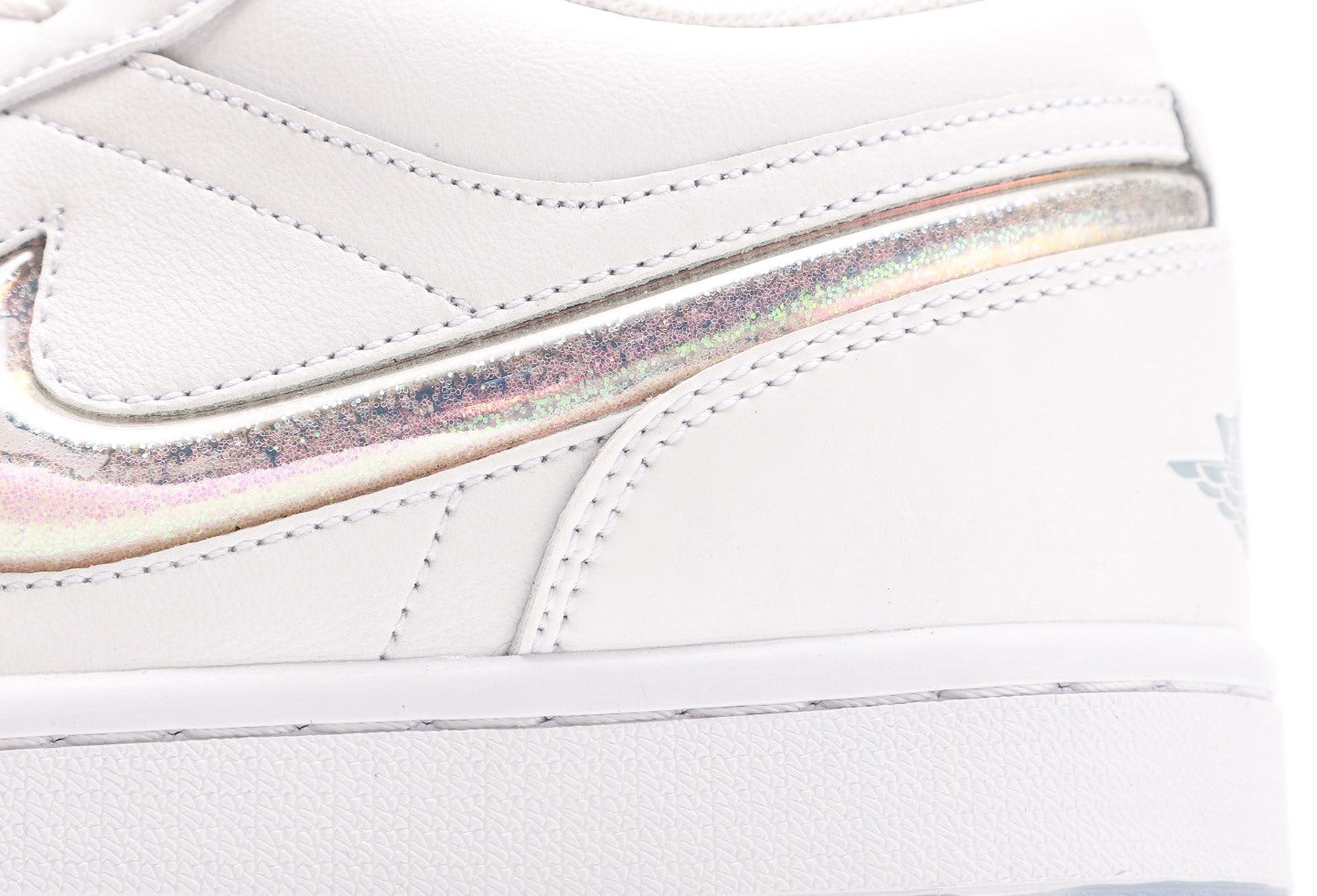 Air Jordan 1 Low GS Glitter Swoosh