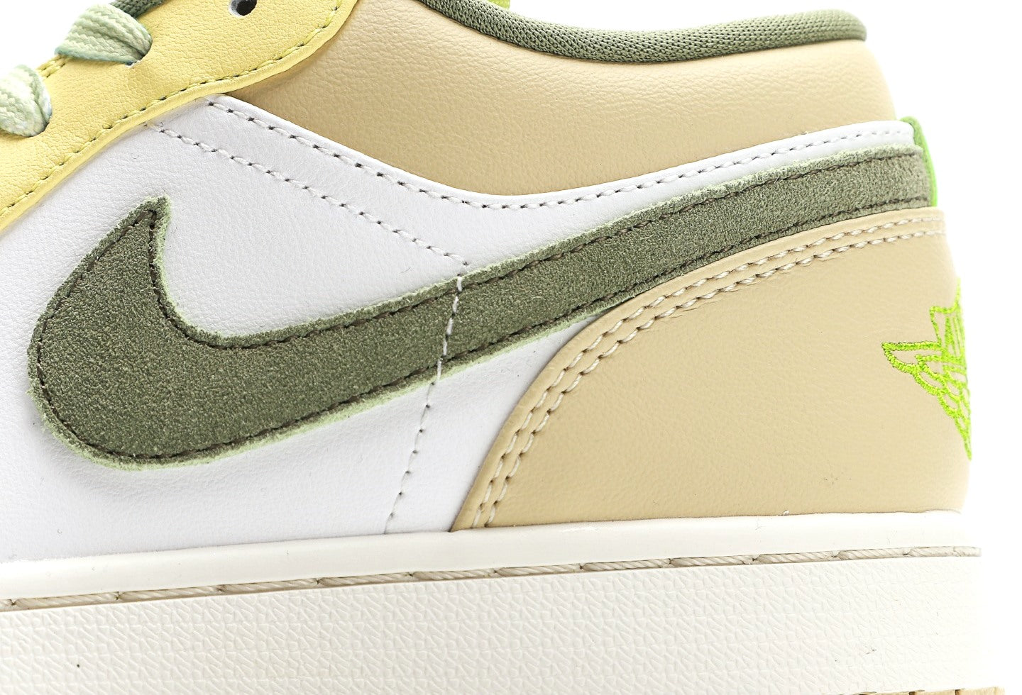 Air Jordan 1 Low Light Olive Pale Citron