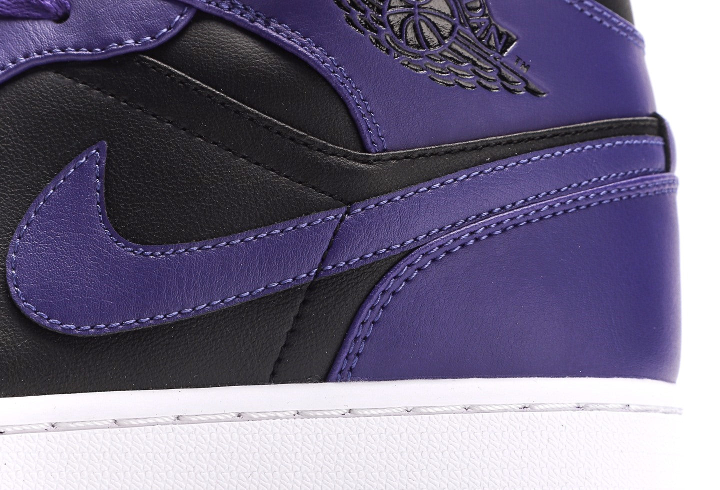 Air Jordan 1 Mid Purple Black