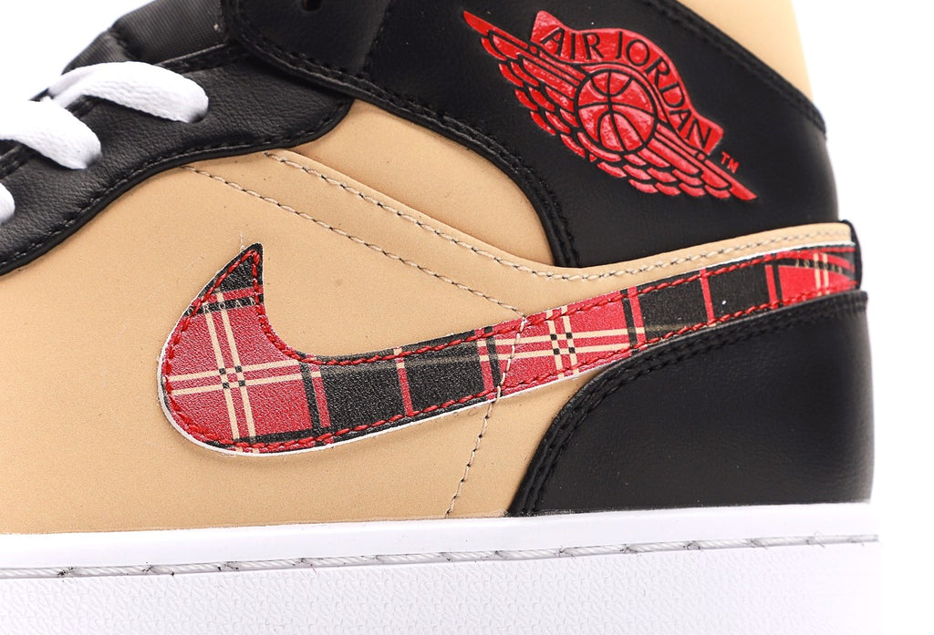 Air Jordan 1 Mid Tartan Swoosh