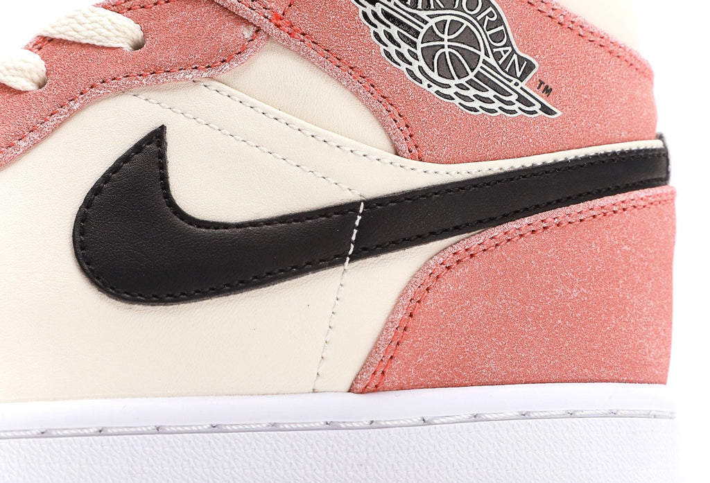 Air Jordan 1 Mid Orange Suede