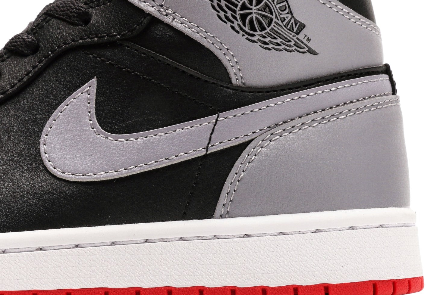 Air Jordan 1 Mid Black Cement Grey