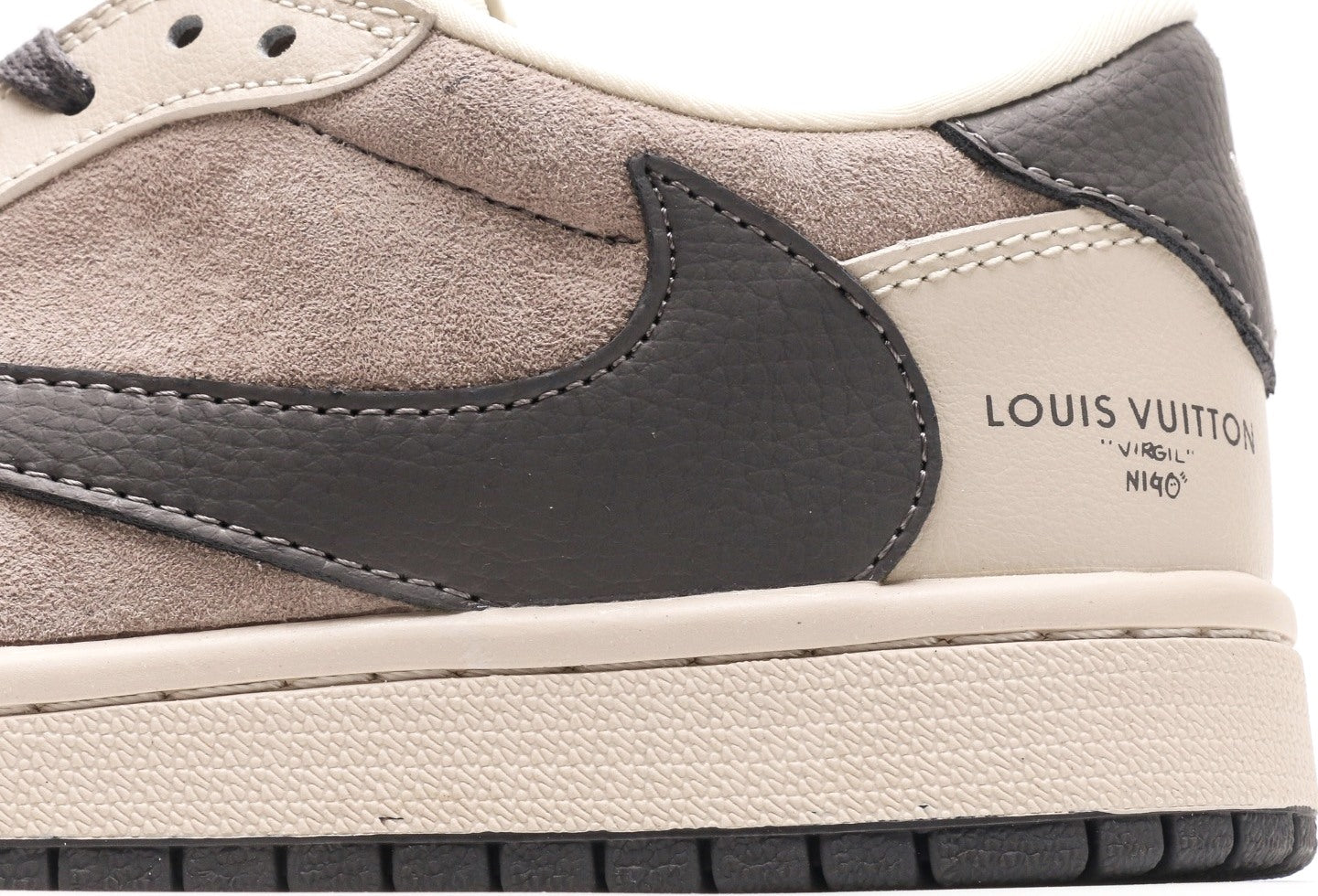 Custom Fragment  Air Jordan 1 Travis Scott x LV