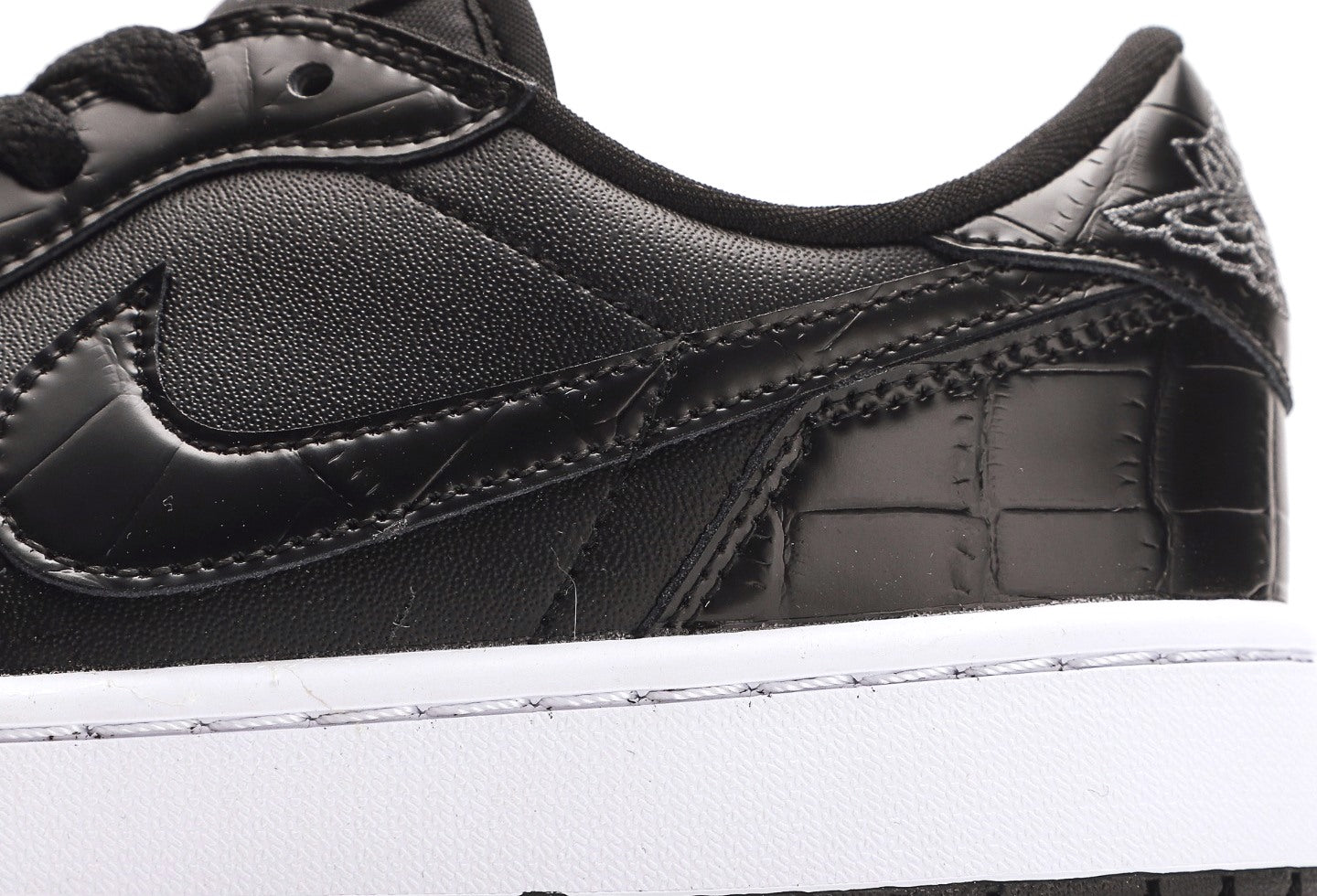 Air Jordan 1 Low Golf "Black Croc"