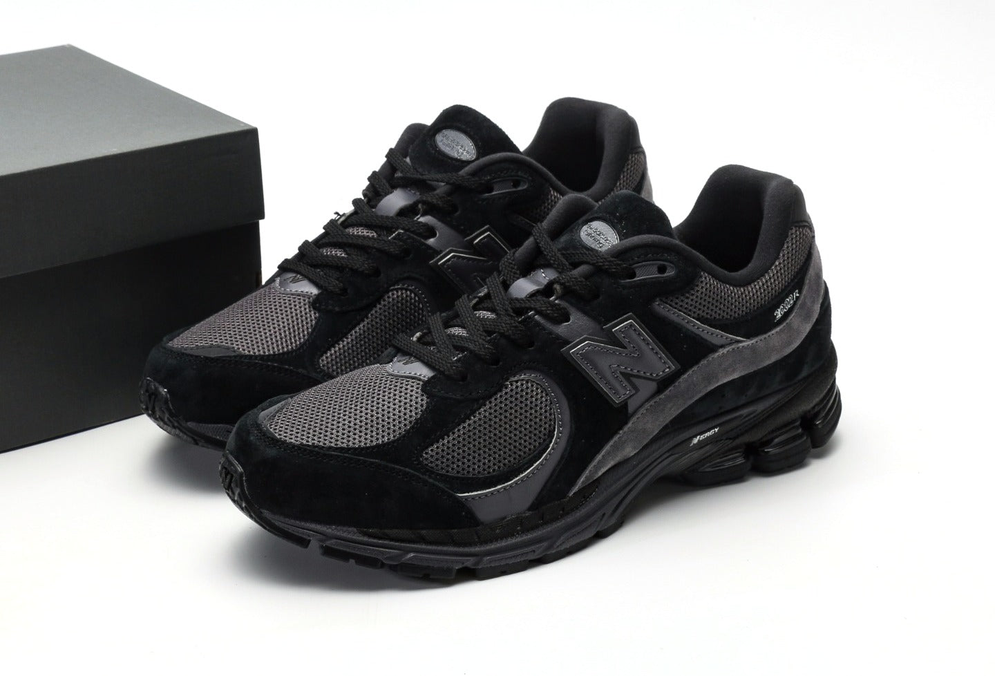 New Balance 2002R "Black Dark Grey"