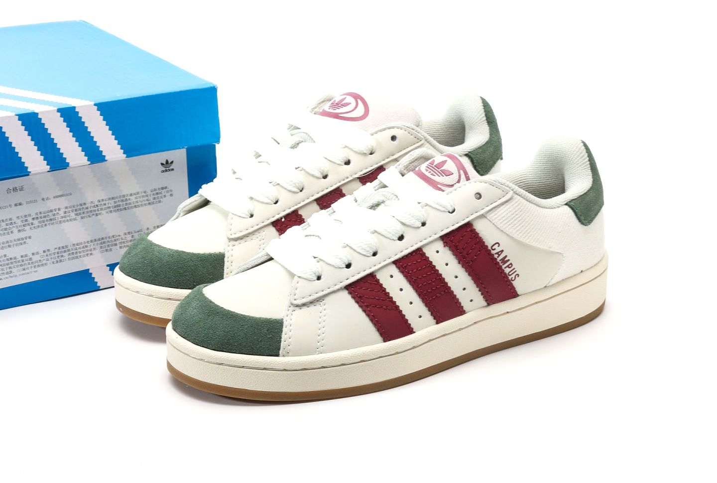 Campus 00s White Red Green