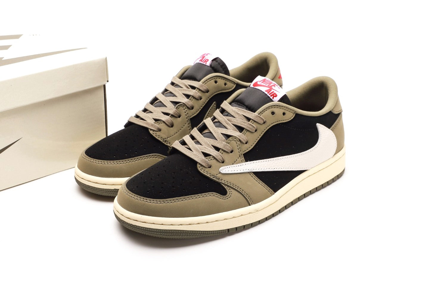 Travis Scott x Air Jordan 1 Low OG Black Olive