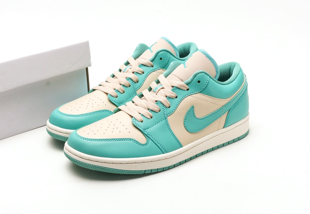 Air Jordan 1 Low Teal Green Beige