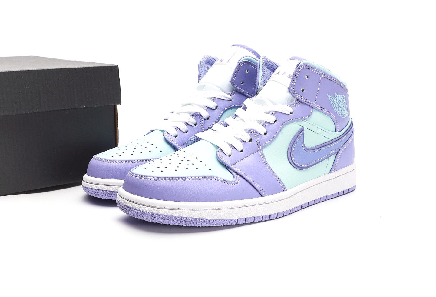 Air Jordan 1 Mid Purple Aqua