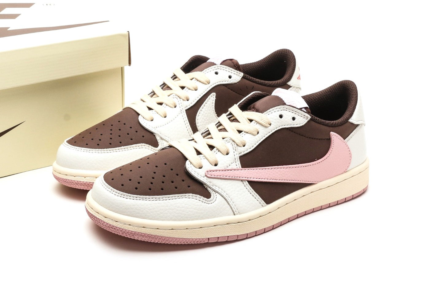 Travis Scott x Air Jordan 1 Low OG Dark Pony Pink Oxford