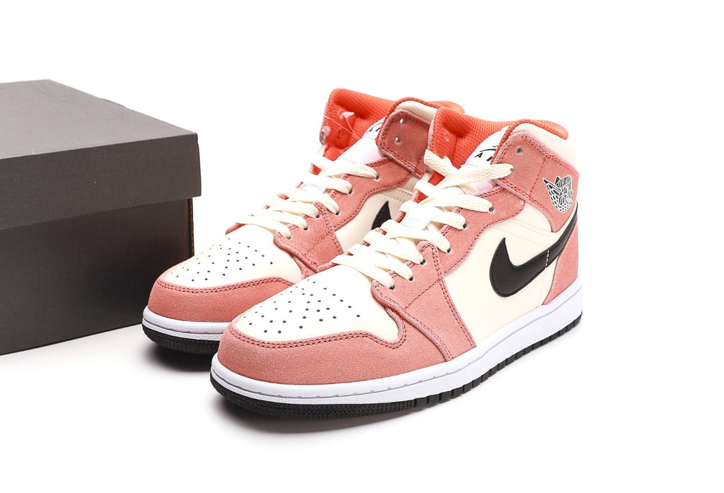 Air Jordan 1 Mid Orange Suede