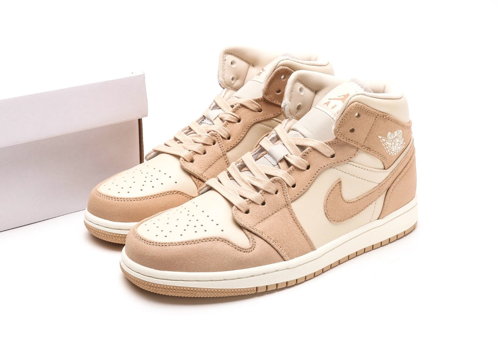 Air Jordan 1 Mid "Light Tan"