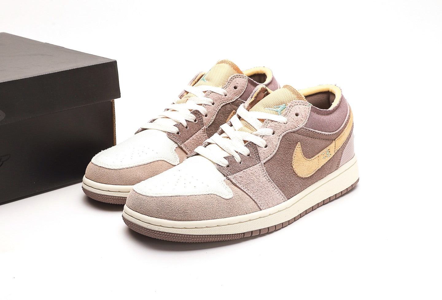 Air Jordan 1 Low Inside Out Brown Yellow