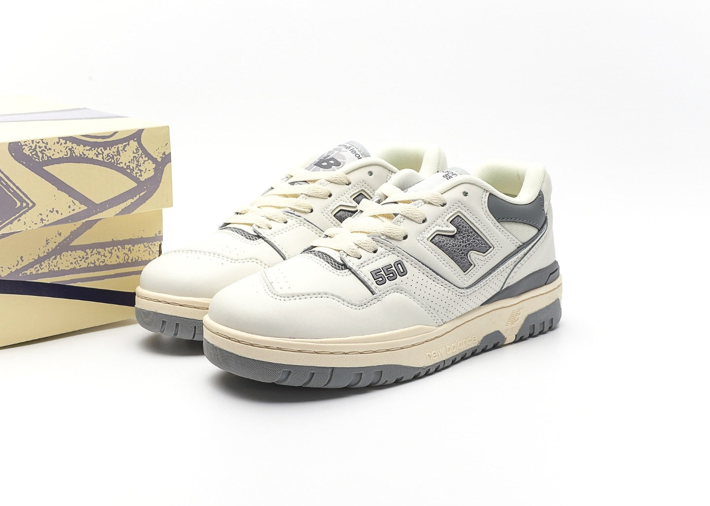 New Balance 550 Aime Leon Dore White Grey