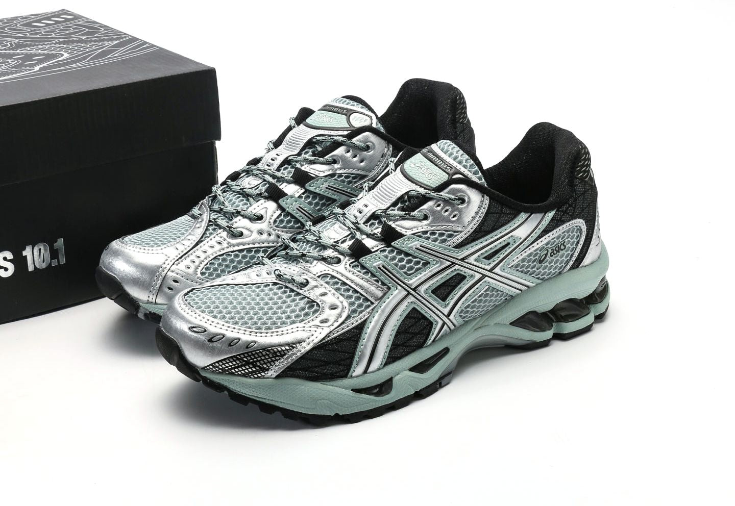 Gel Nimbus 10.1 Ocean Haze Pure Silver