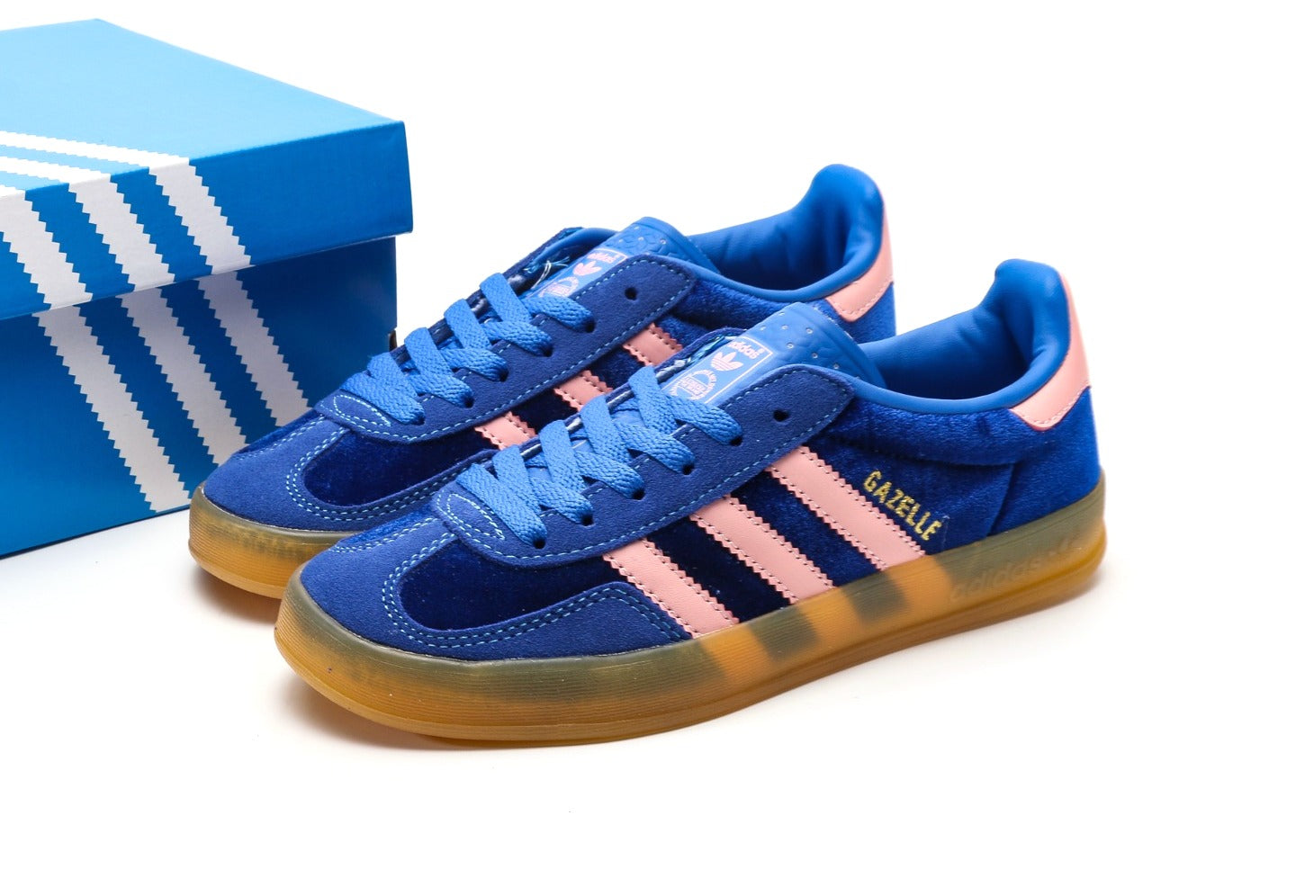 Gazelle Indoor Blue Semi Pink Spark