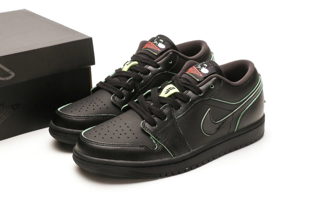 Air Jordan 1 Low SE  "Black Vapor Green"