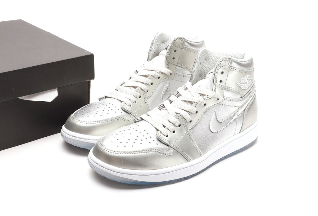 Air Jordan 1 High Golf Gift Giving Metallic Silver