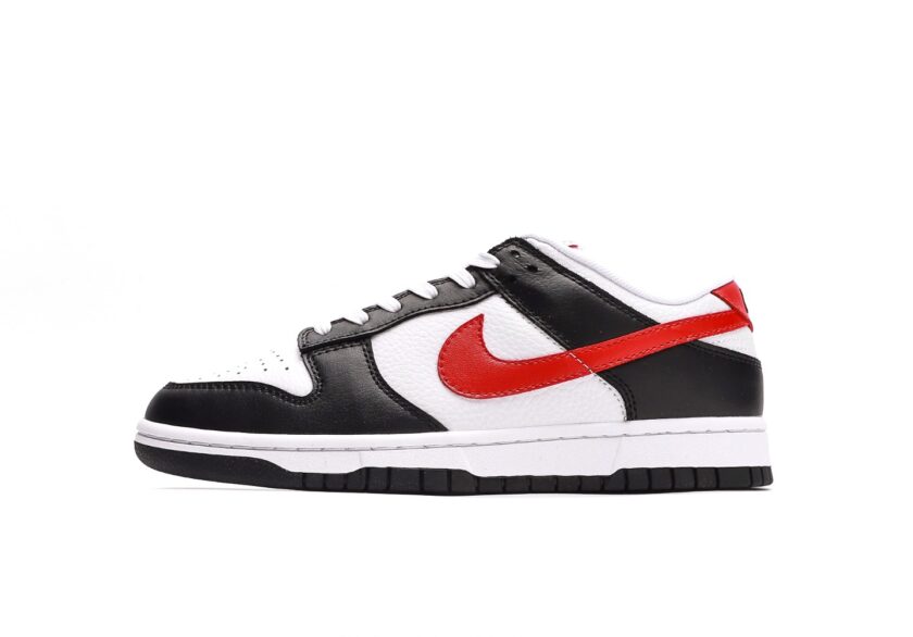 Dunk Low Black White Red